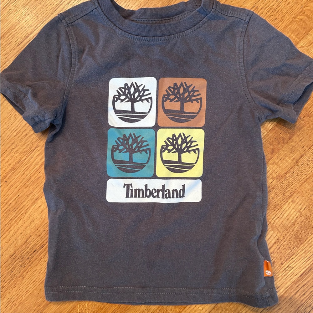 Timberland Kids Charcoal Graphic Tee